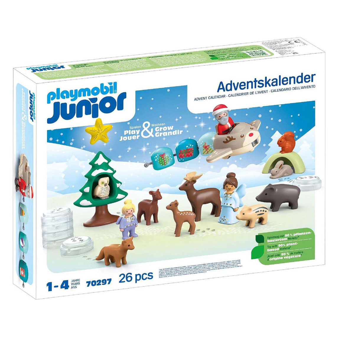 Playmobil Junior Adventskalender Witte Kerst 70297