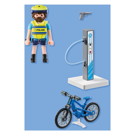 Playmobil action heros police patrouille à vélo 71732