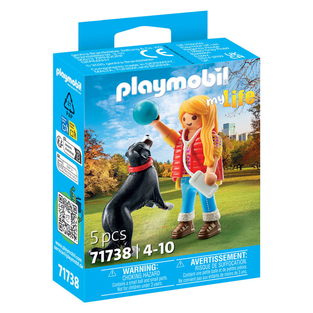 Playmobil 71738 femme avec chien de montagne