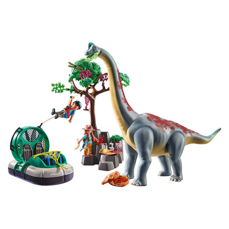 Playmobil Dinos Brachiosaure avec aéroglisseur 71819