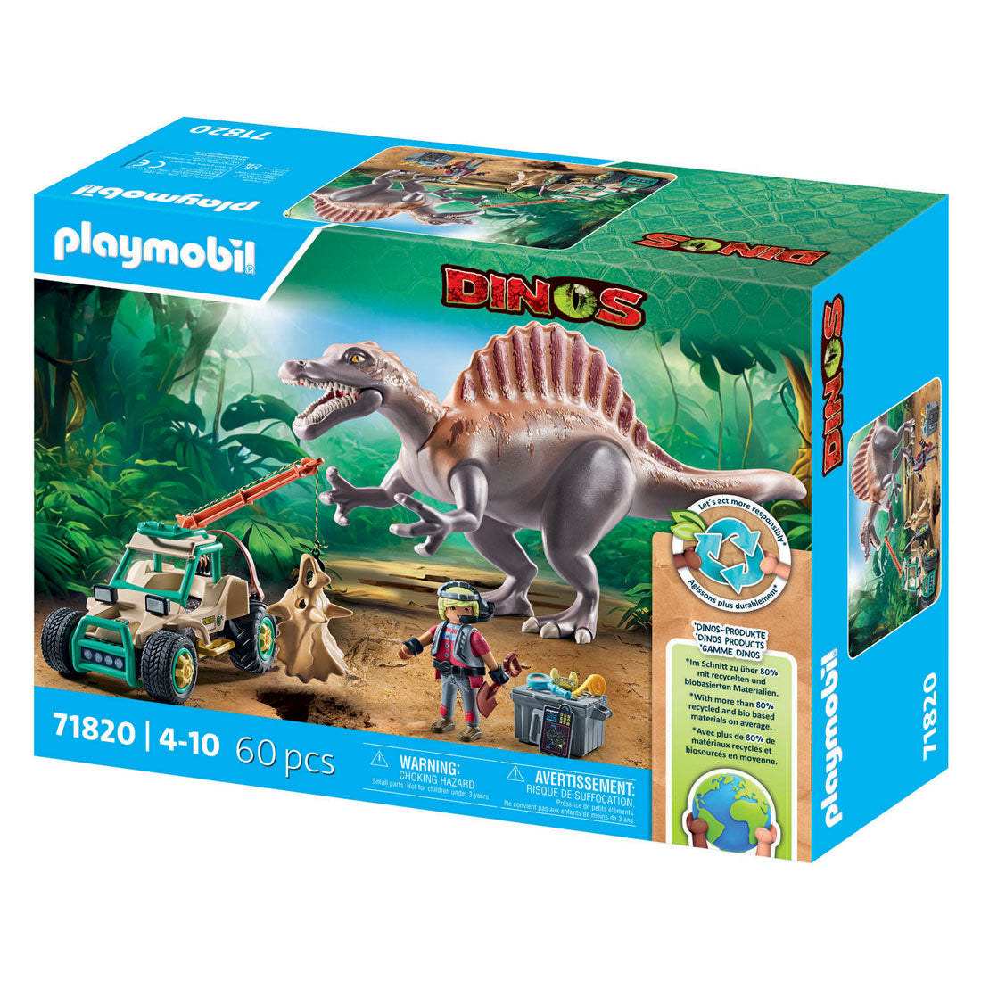 Playmobil 71820 attaque de spinosaure