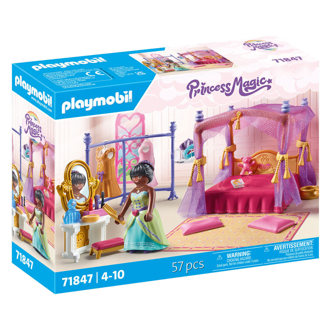 Chambre magique princesse Playmobil avec dressing - 71847