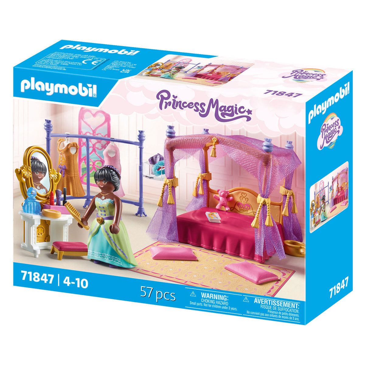 Chambre magique princesse Playmobil avec dressing - 71847
