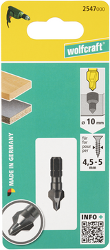 Foret à fraiser Wolfcraft | ws | 6 faces | ø4-10mm | 1 pièce - 2547000