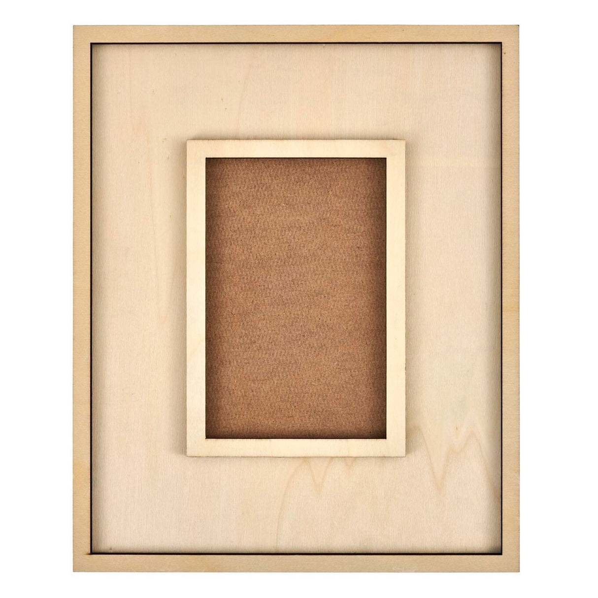 Mod podge • cadre avec contreplaqué ouvrant