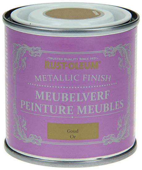 Rust-oleum 1050979 - meubelverf metallic goud 125 m | 1 stuks