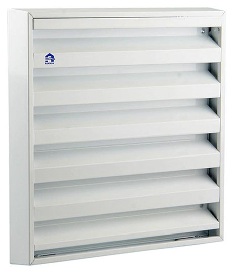 Renson 1006236 - muurrooster opbouw 431 alu ral 9010 225x225mm | 2 stuks