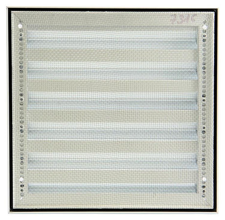 Renson 1006236 - muurrooster opbouw 431 alu ral 9010 225x225mm | 2 stuks