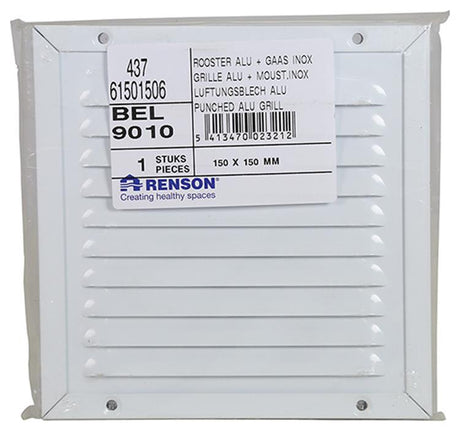 Renson 1008573 - schoep.r. 437 wit 150x150mm | 5 stuks