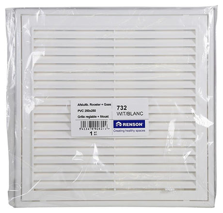 Renson 1006742 - rooster pvc 732 wit 250x250mm | 1 stuks