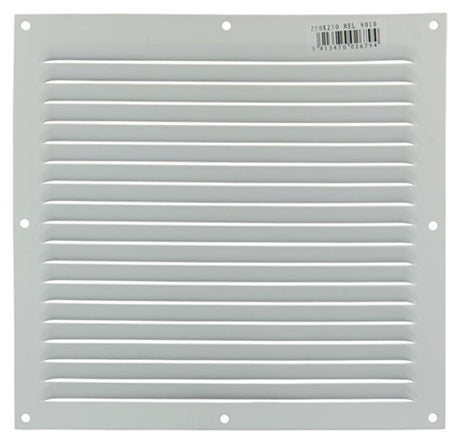 Renson 1006309 - schoepenrooster vlak alu ral 9010 250x250mm | 10 stuks