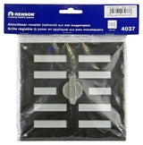 Renson 1006326 - regelbare rooster opb. 4037 alu ral 8019 155x155mm | 2 stuks