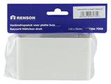 Renson 1006399 - pvc verbindingsstuk 7008 wit 110x55mm | 4 stuks