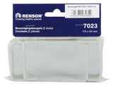 Renson 1006412 - set 2 st.pvc bevestigings- beugels 7023 wit 110x55mm | 5 stuks