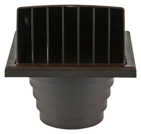 Renson 1006384 - dampkaprooster 1 klep 741 dia pvc ral 8019 ø100-130 | 2 stuks