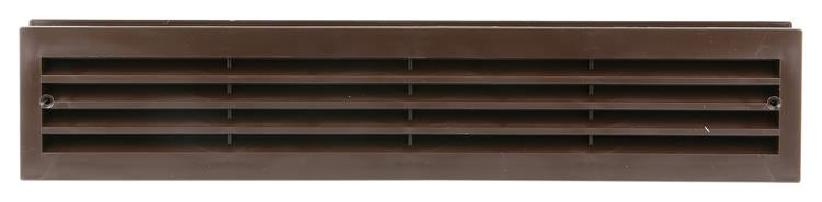 Renson 1006388 - deurrooster 761 pvc ral 8019 450x90mm | 2 stuks