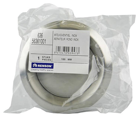 Renson 1006329 - afzuigventiel inbouw 636 inox ø 100 | 2 stuks