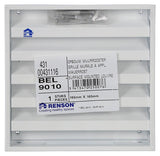 Renson 1013926 - opbouw muurrooster alu wit 431 165x165mm | 2 stuks
