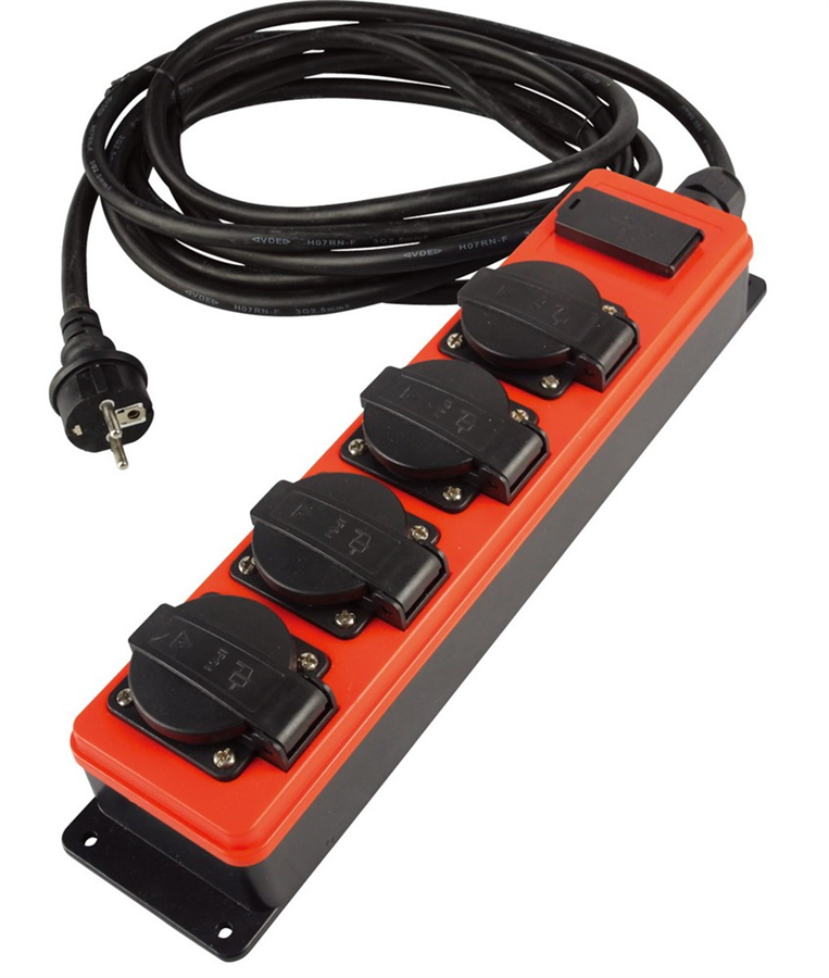 Prise de table Qwattpro 4-v RA et USB 5mtr 3x2,5