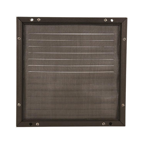 Renson 1058003 - opbouw schoepenr kader gaas 437 (200x200) ral 9005 zwart | 2 stuks