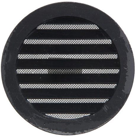 Renson 1057994 - inbouw rond schoepenr met gaas434r dia 125 ral 9005 zwart | 10 stuks