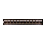 Renson 1059705 - ventilatiestrip 381 80 (500mm)ral 9005 structuur zwart | 4 stuks