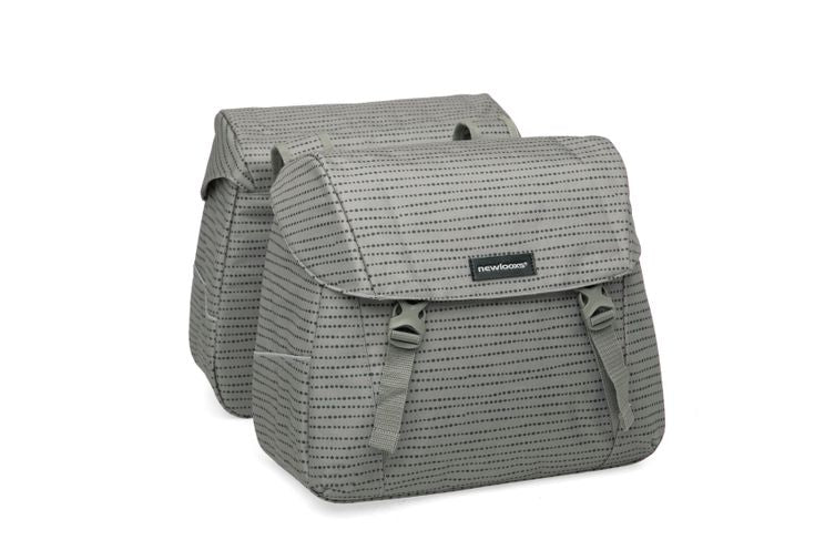 Joli duebel Vëlo Bag - Waasser -Repellent Polyester - schwaarz Blo Green - 37l