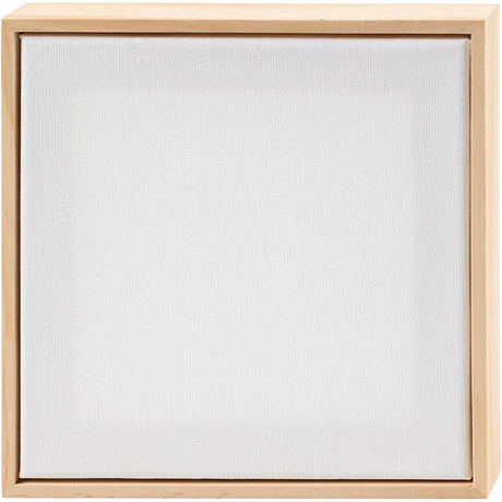 Creativ company Toile tendue avec cadre, dim. 15,8x15,8 cm, 280 g, blanc, 1 pièce