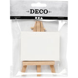 Toile tendue Creativ company, dim. 8x6x1 cm, blanc, 1 pièce