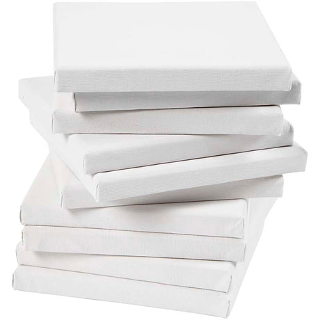 Toile tendue Creativ company, d: 1,6 cm, format 15x15 cm, 280 g, blanc, 80 pièces 1 boîte