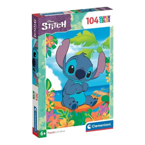 Disney Puzzle Stitch op der Plage 104 Stécker