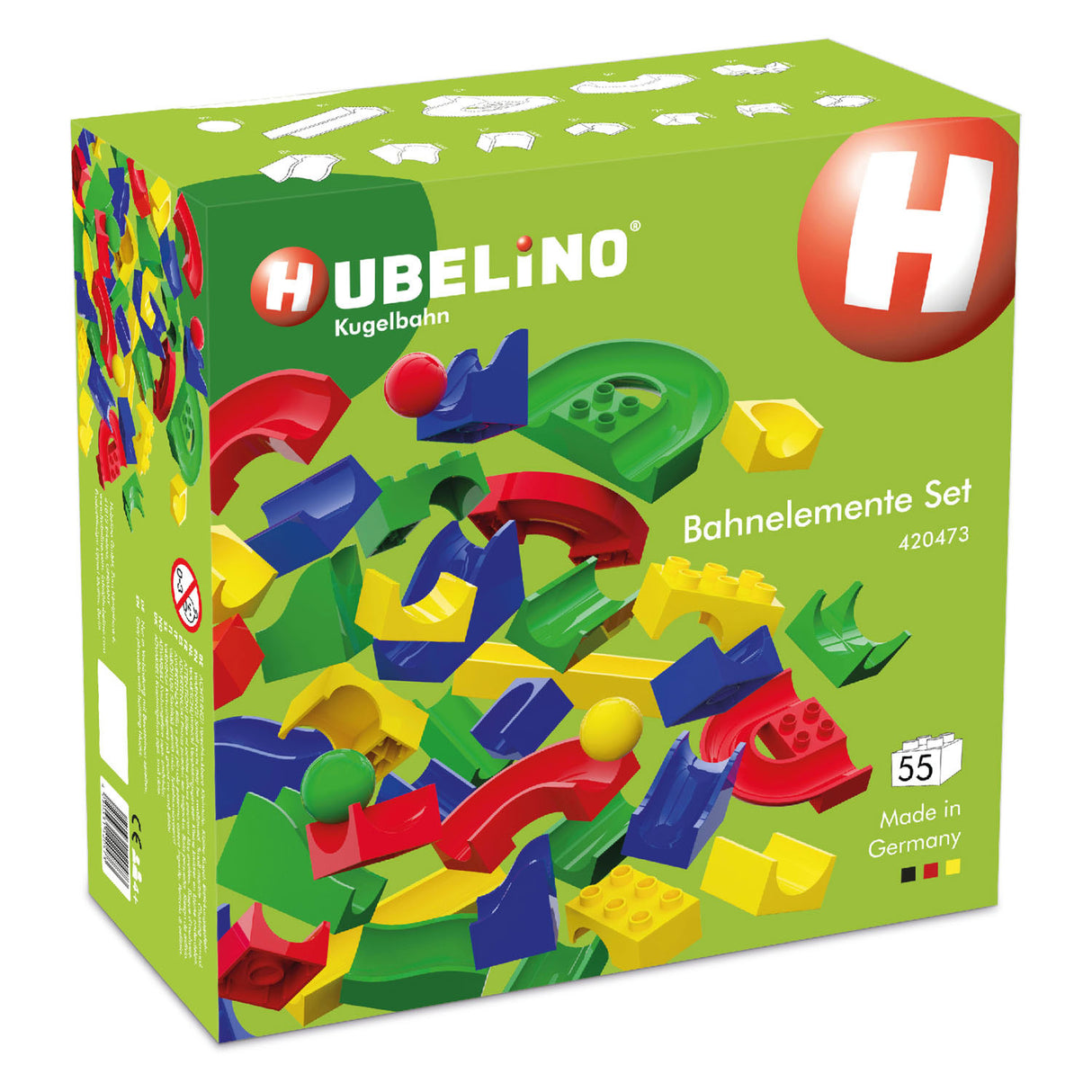 Hubelino Knikkerbaan Baan Elements, 55dlg.