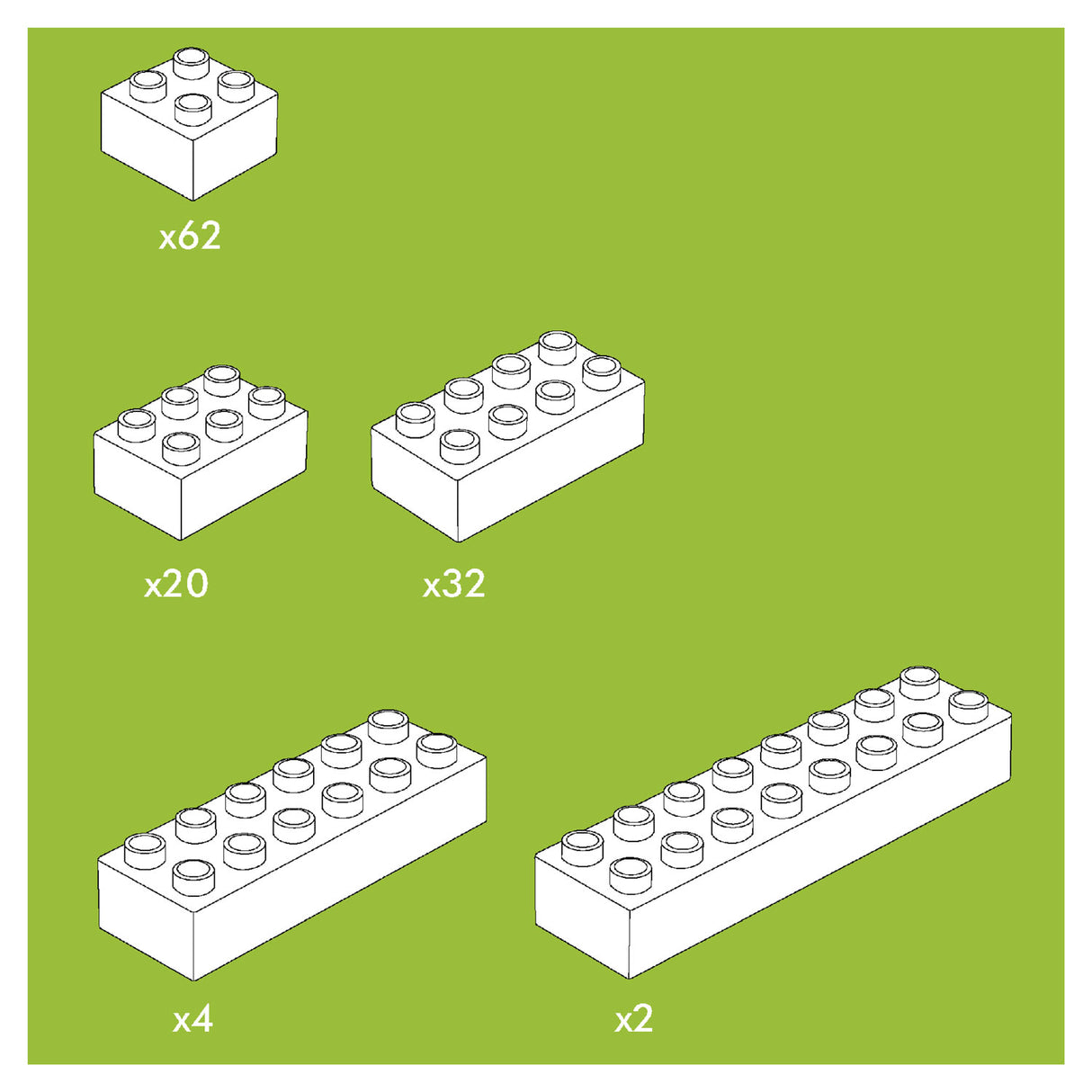 Hubelino Building Stone Set, 120DLG.