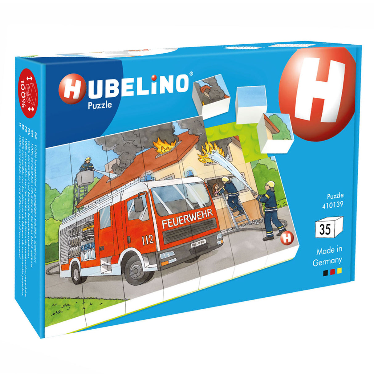 Hubelino Block Puzzle Fire Brigade, 35st.