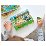 Hubelino bloc puzzle vie à la ferme - 35 pcs.