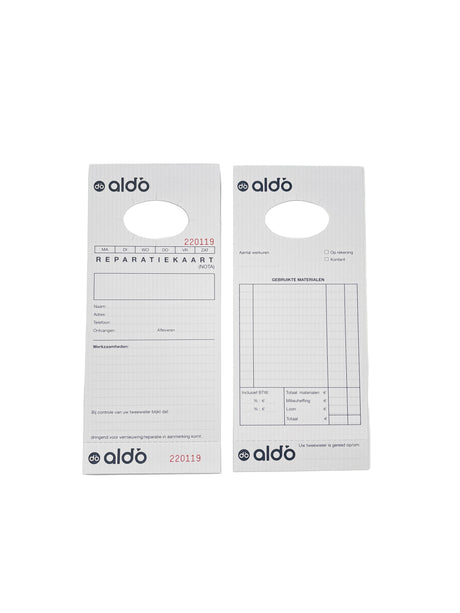 Cartes de réparation Avada aldo pack de 250