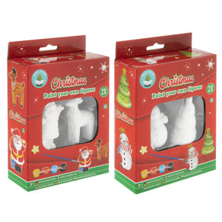 Peignez vos propres figurines de Noël, lot de 2