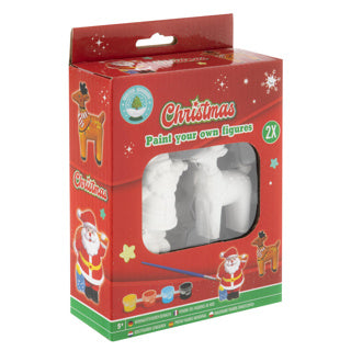 Peignez vos propres figurines de Noël, lot de 2