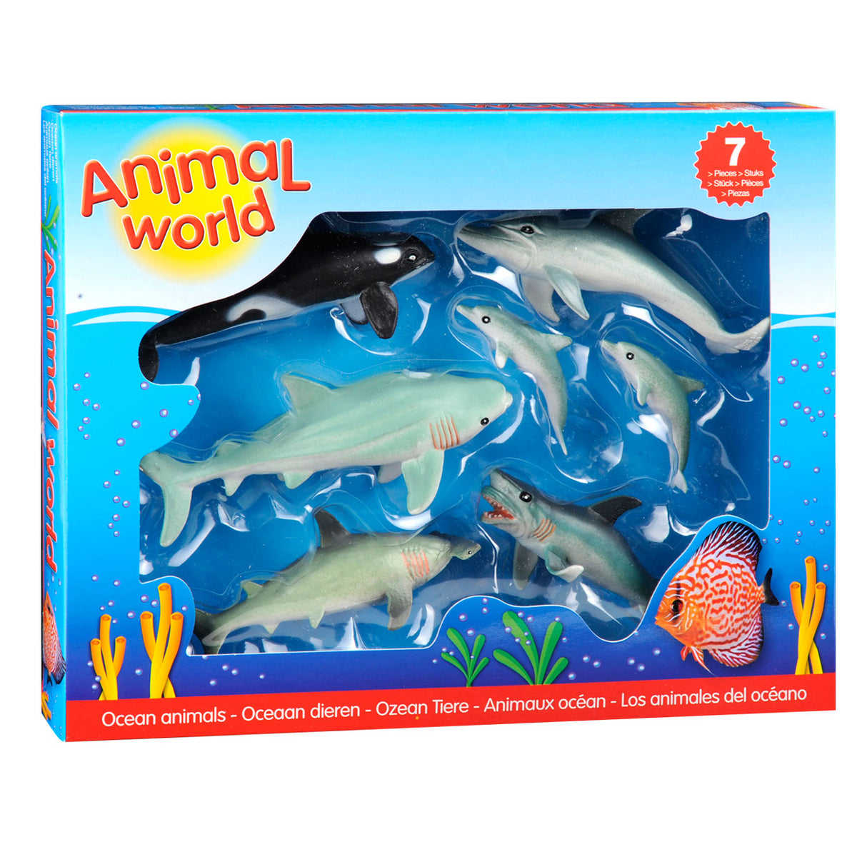 Johntoy Ocean Dieren Giftbox, 7st.