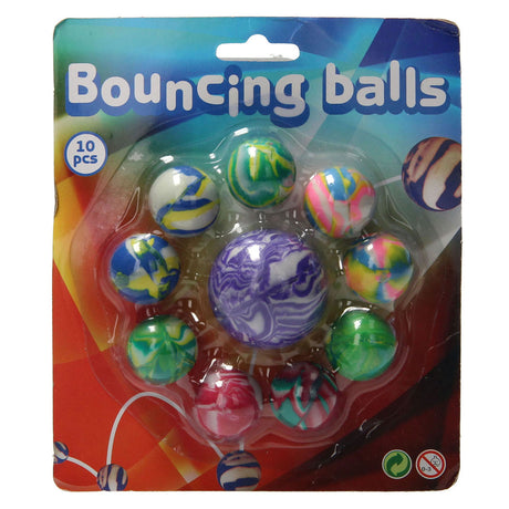 Balles rebondissantes Johntoy Summer Fun, 10 pcs.