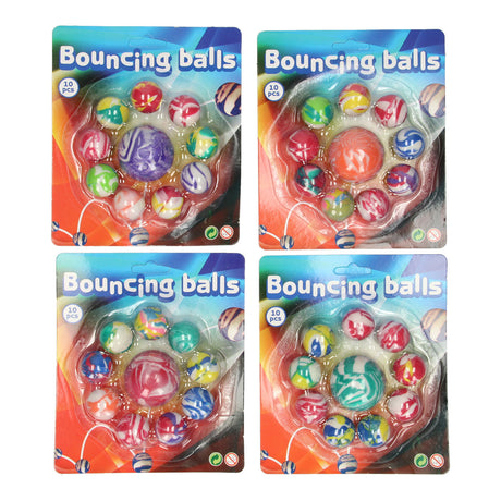 Balles rebondissantes Johntoy Summer Fun, 10 pcs.