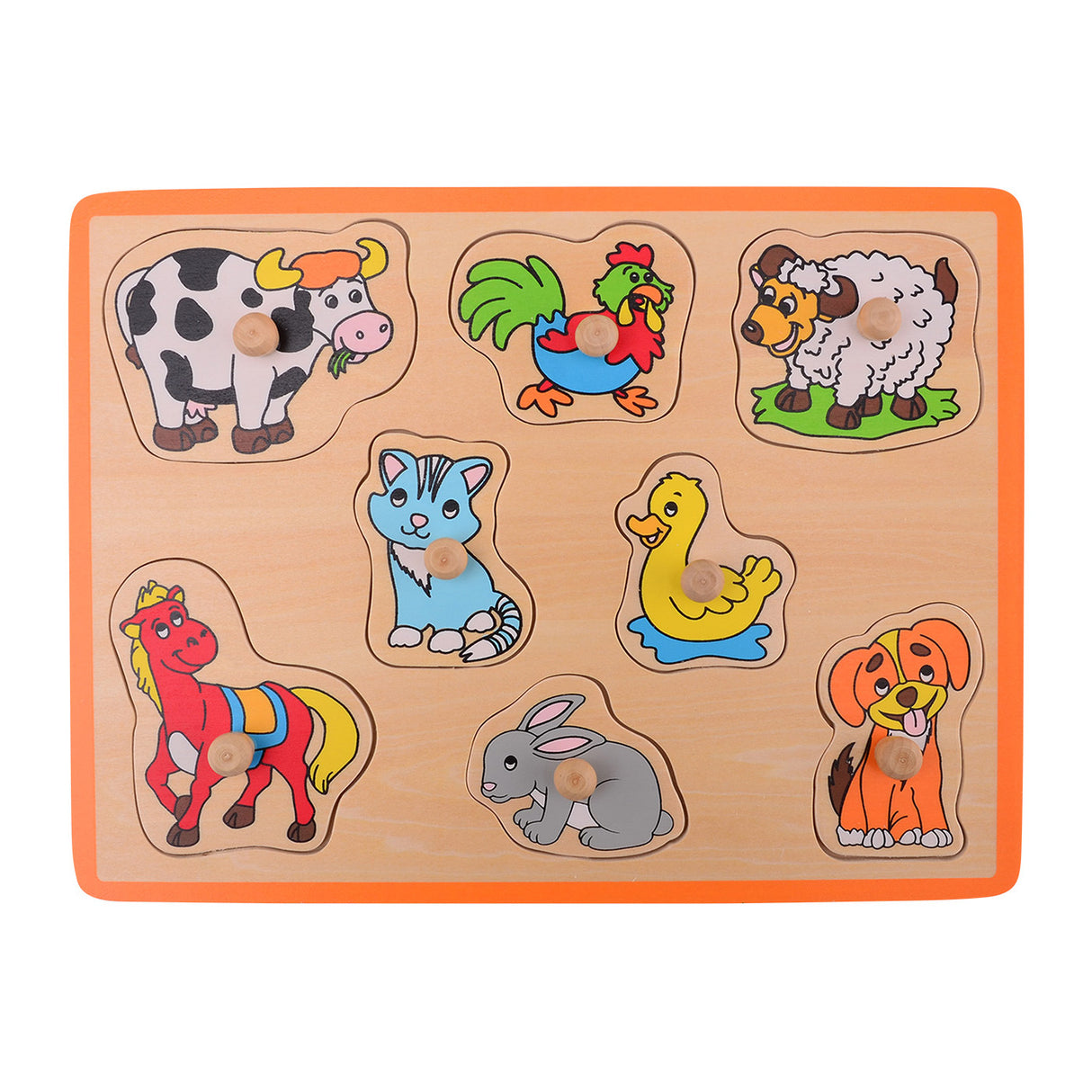 Jouéco Wooden Nick Puzzle Farm Animaux