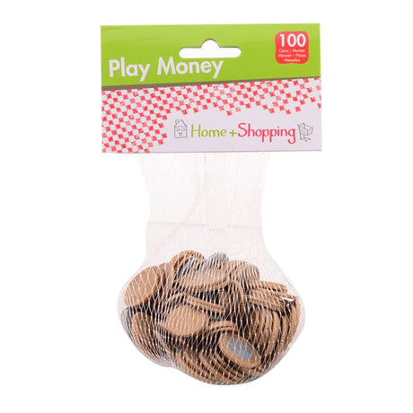 Johntoy home shopping argent fictif, 100 pièces en net