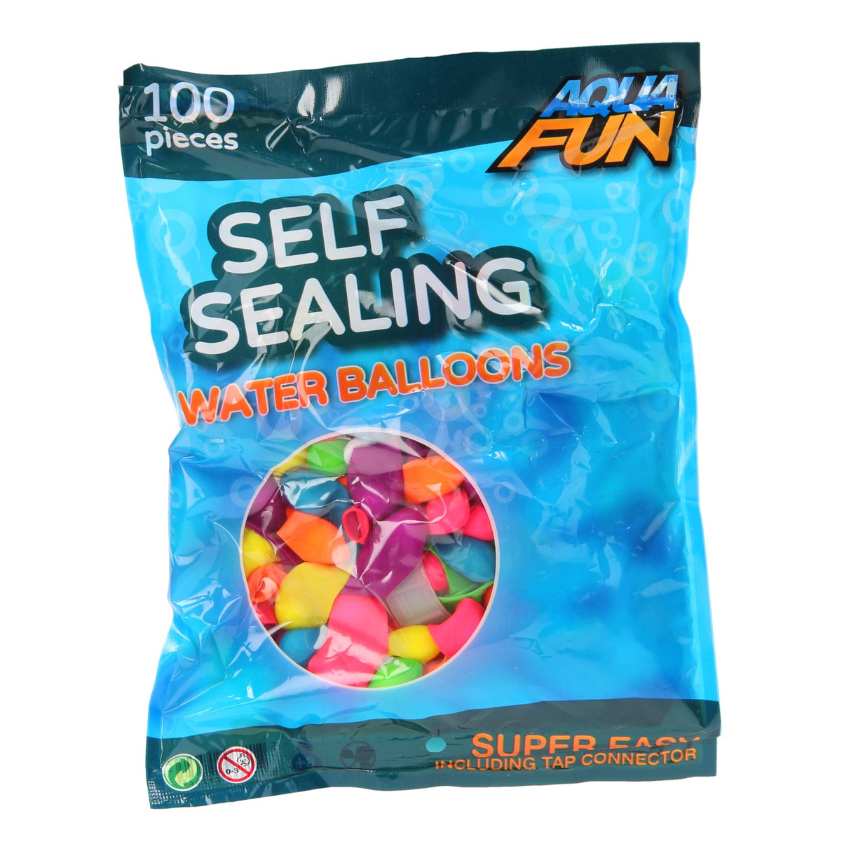 Johntoy Aqua Fun Self -Closing Water Bombs, 100th