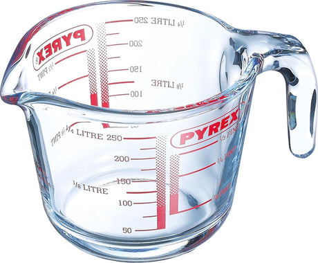 Verre doseur Pyrex 250ml ø9cm