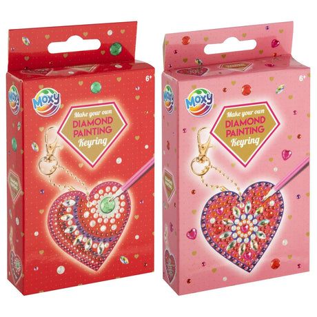 Porte-clés de peinture de diamant de groupe d'artisanat créatif