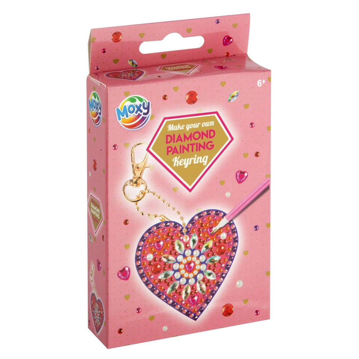 Porte-clés de peinture de diamant de groupe d'artisanat créatif