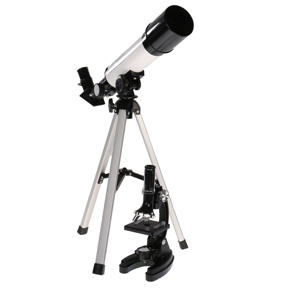 Télescope de jeu de microscope pour débutants byomic dans la valise