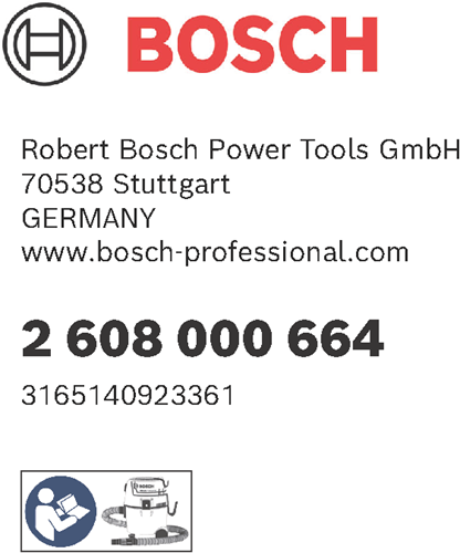 Bosch accessoires filtre bosch | pour gaz 18v-1 - 2608000664