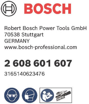 Accessoires Bosch gex 125-150 patin de ponçage moyennement dur 125 mm numéro d'article | 2608601607 - 2608601607